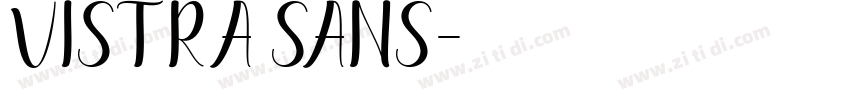 Vistra Sans字体转换